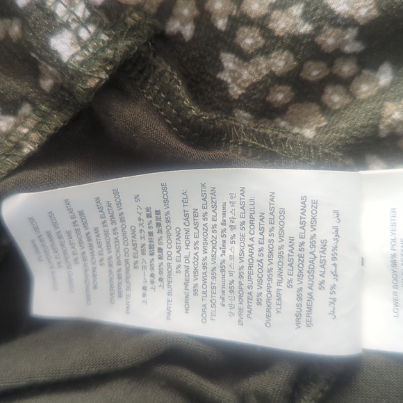 Michael Michael Kors olive green layered look tank size S twofer - Picture 9 of 9